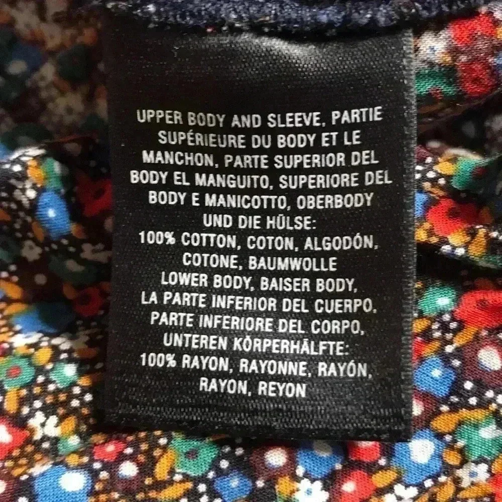 Anthropologie Postmark Denim and Floral Top Size 4 - Picture 6 of 6